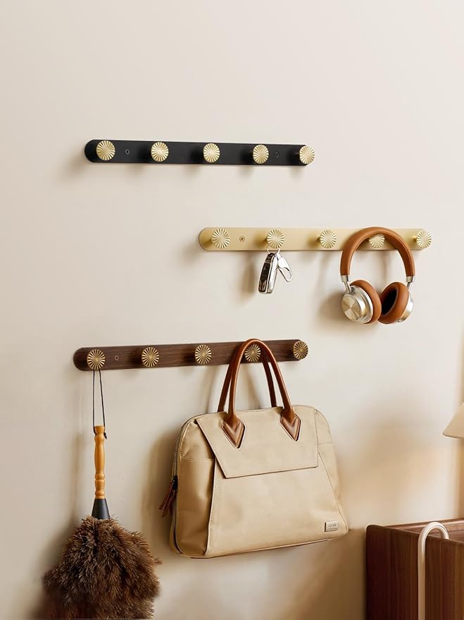 1 Pack Coat Rack Wall Mounted Gold Brass Towel Hooks - Image 7