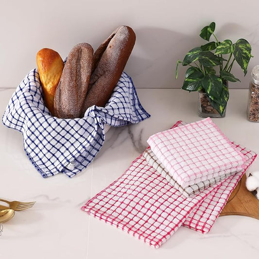 Homaxy Kitchen Towels and Dishcloths Set, 16 x 25 and 12 x 12 Inches, Super - Image 2