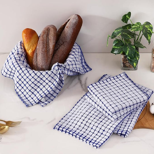 Homaxy Kitchen Towels and Dishcloths Set, 16 x 25 and 12 x 12 Inches, Super - Image 2