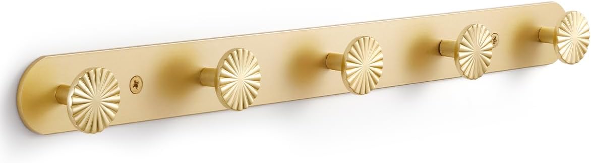 1 Pack Coat Rack Wall Mounted Gold Brass Towel Hooks by JIASENBAO