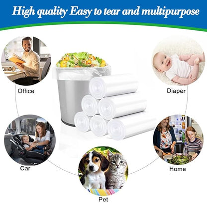 0.5 Gallon 250 pcs Mini Clear Trash Bags, Tiny Strong Garbage Bags, Small - Image 5