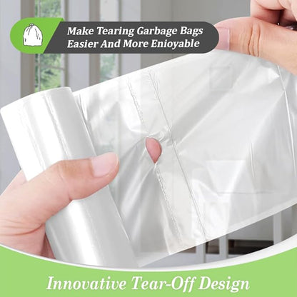 0.5 Gallon Mini 11" x 12" Trash Bags, Tiny Bathroom Garbage Can Liners by Teivio - Image 4
