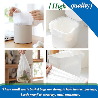 0.5 Gallon 350 pcs Mini Clear Trash Bags, Tiny Strong Garbage Bags, Small - Image 6