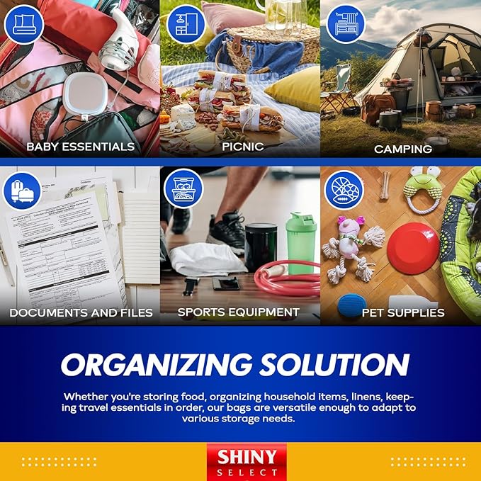 - 3 MILL THICK - 5 GALLON - Extra Large Heavy Duty Plastic Storage Bags Zipper - Image 8