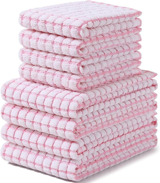 Homaxy Kitchen Towels and Dishcloths Set, 16 x 25 and 12 x 12 Inches, Super by Homaxy