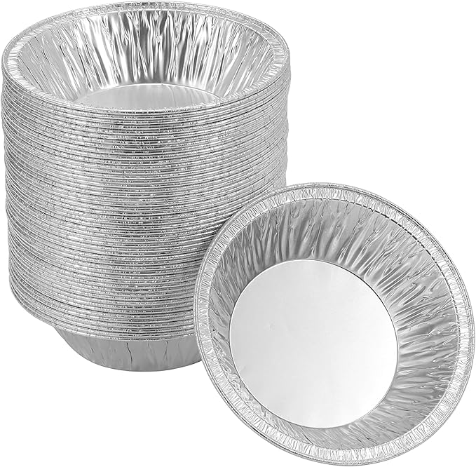 (50 Pack Pie Pans 5 inch, Mini Pie Tins HEAVY-DUTY Disposable Aluminum Foil Tart by Waytiffer
