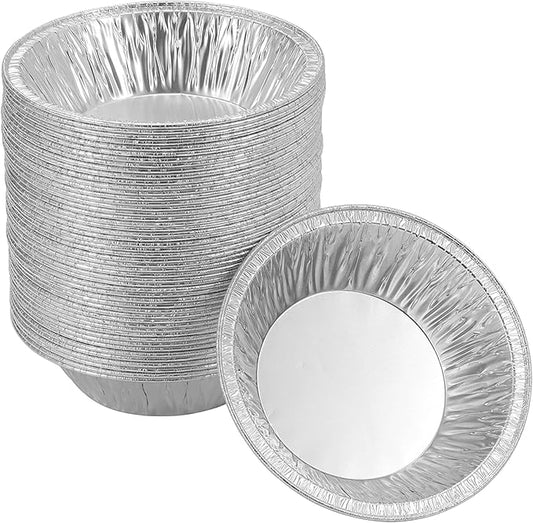 (50 Pack Pie Pans 5 inch, Mini Pie Tins HEAVY-DUTY Disposable Aluminum Foil Tart by Waytiffer