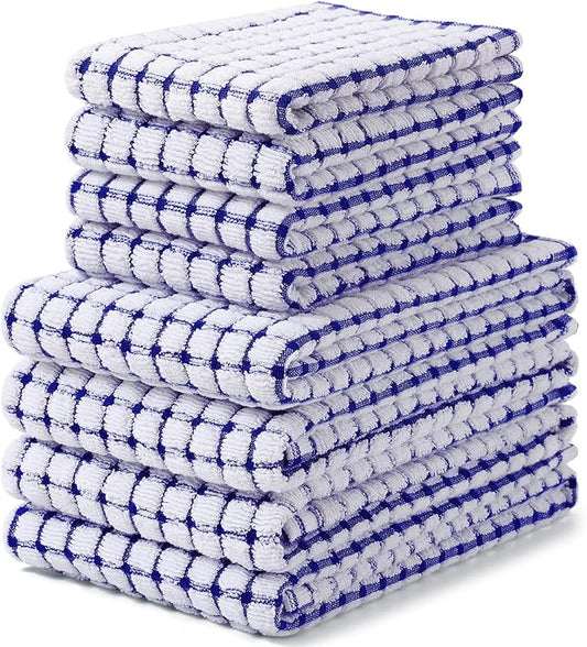 Homaxy Kitchen Towels and Dishcloths Set, 16 x 25 and 12 x 12 Inches, Super by Homaxy