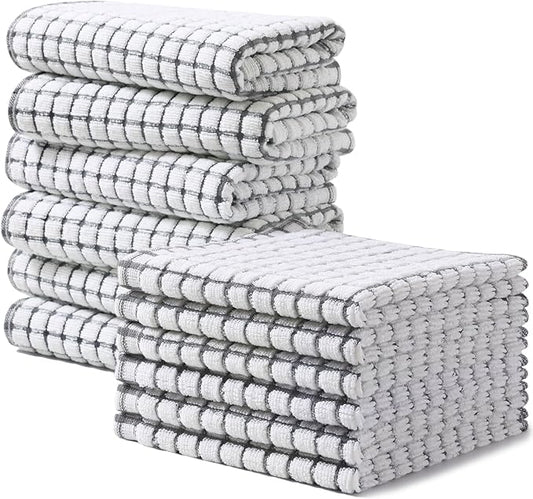 Homaxy Kitchen Towels and Dishcloths Set, 16 x 25 and 12 x 12 Inches, Super by Homaxy